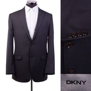 DKNY Mens Gray STRETCH Reg FIT Sport Coat Blazer Jacket SIZE 42L
